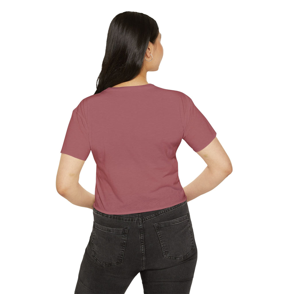 Queen Chess Crop Top — Vintage Playing Card Festival Tee