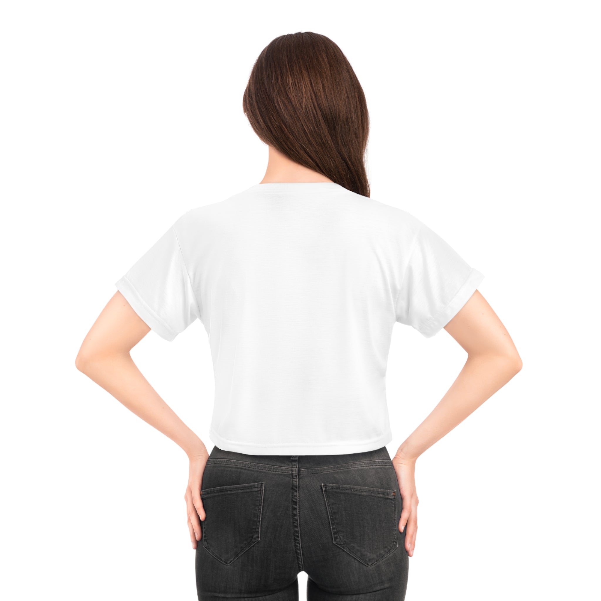 Play Your Position Crop Tee — Chess Queen Graphic Crop Top