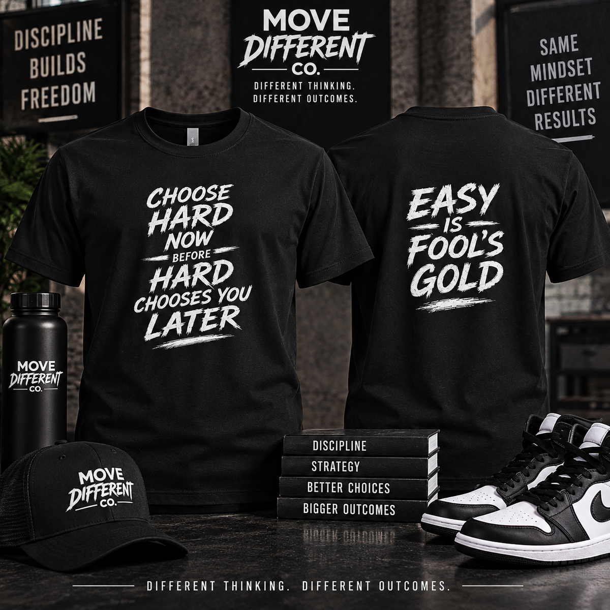 Choose Hard Now T-Shirt — Easy Is Fool’s Gold