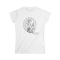 Queen Letter Q Illustration Tee — Vintage Floral Royalty Women’s T-Shirt