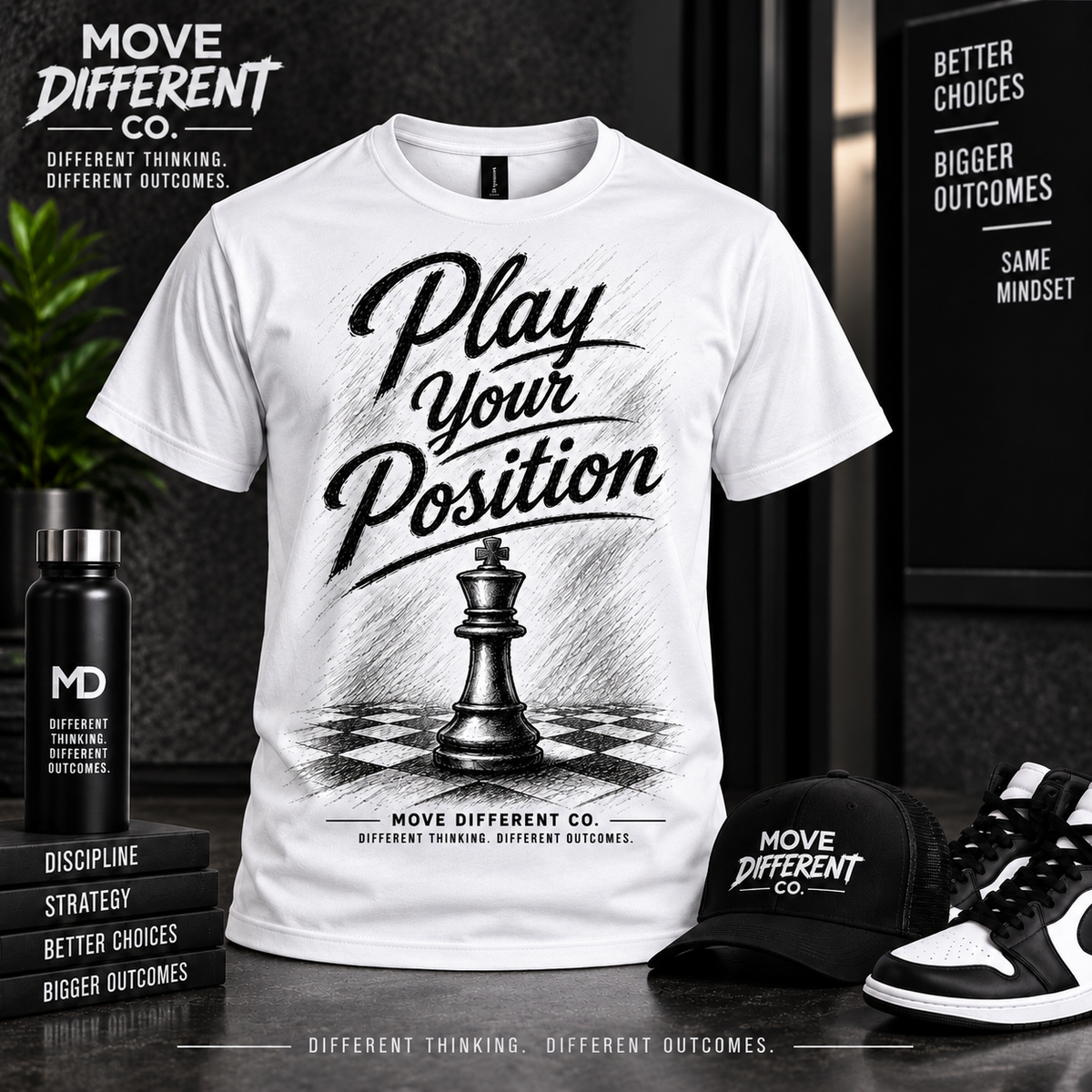 Play Your Position — King Chess T-Shirt