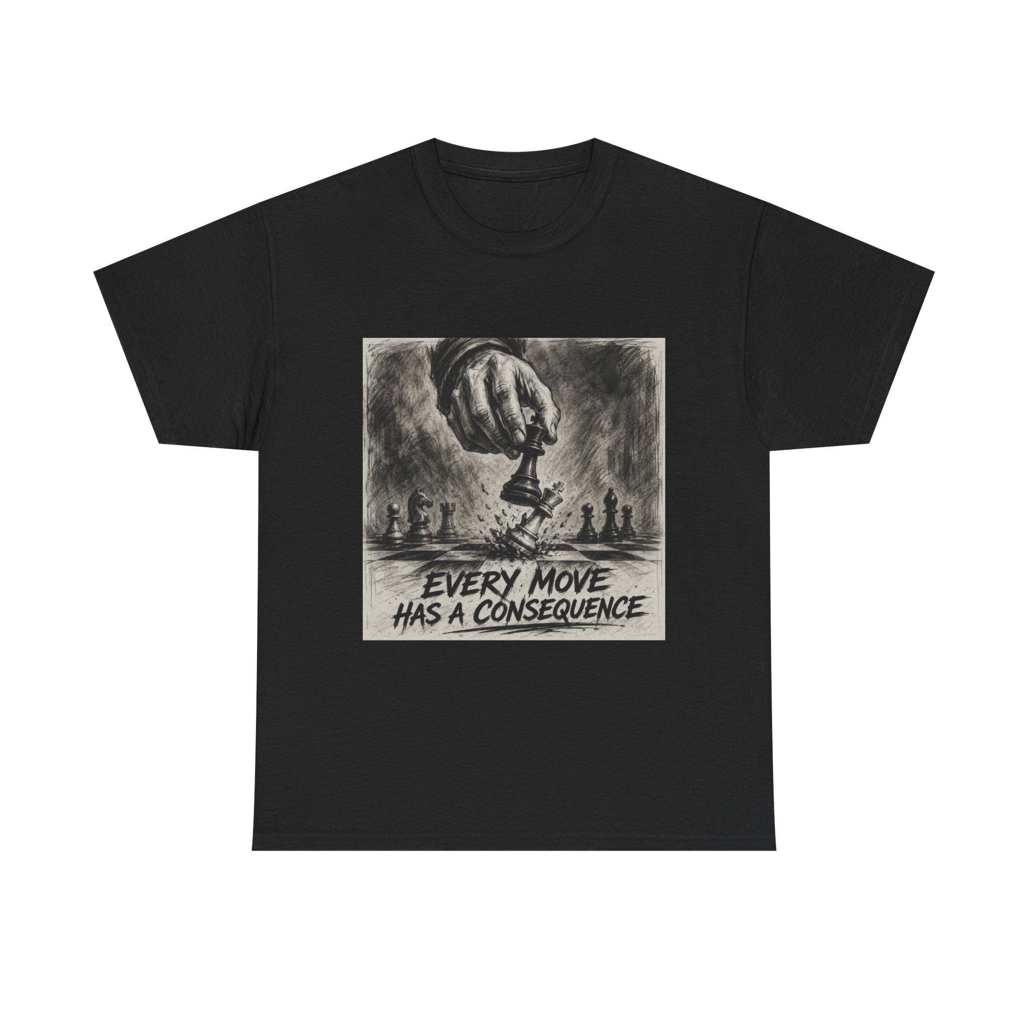 Graphic Tee — “Every Move Has a Consequence” Chess Design