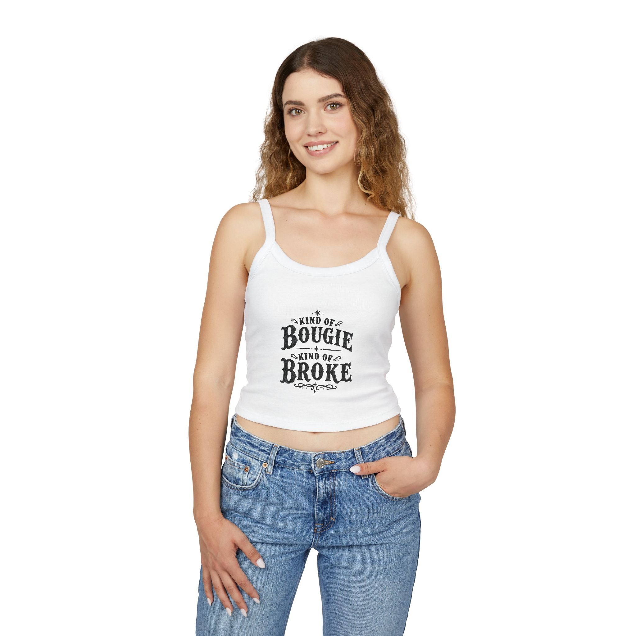 Bougie But Broke Spaghetti Strap Tank Top