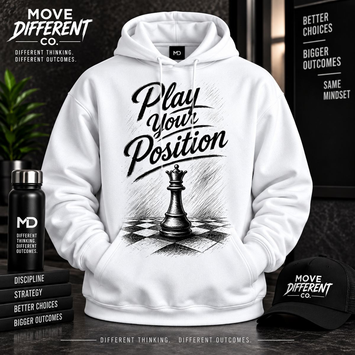 Play Your Position — Queen Mindset Hoodie