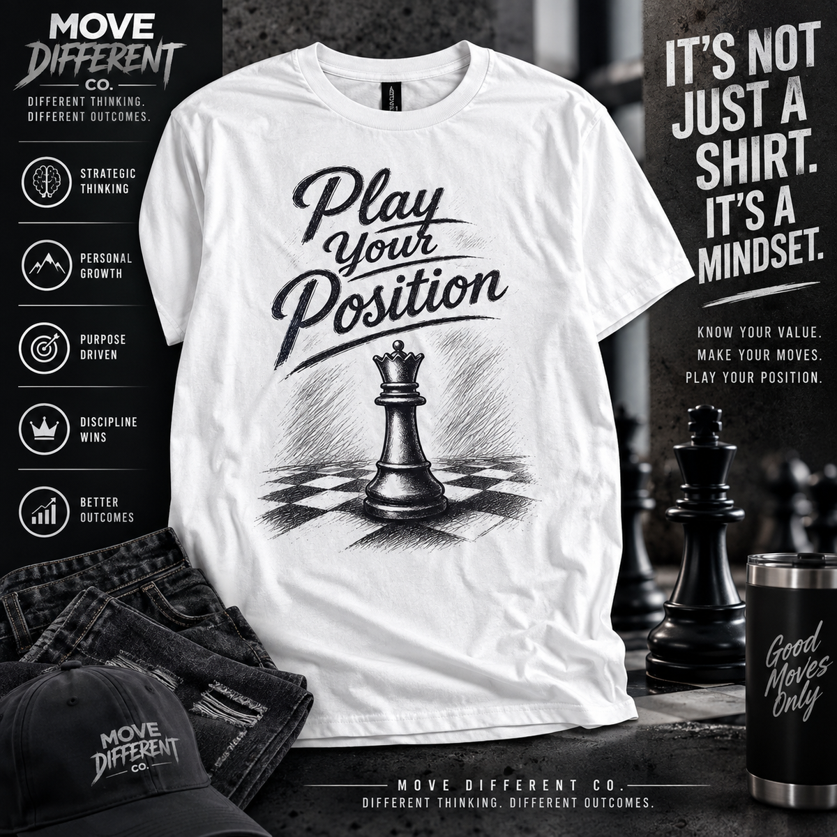 Play Your Position — Queen T-Shirt