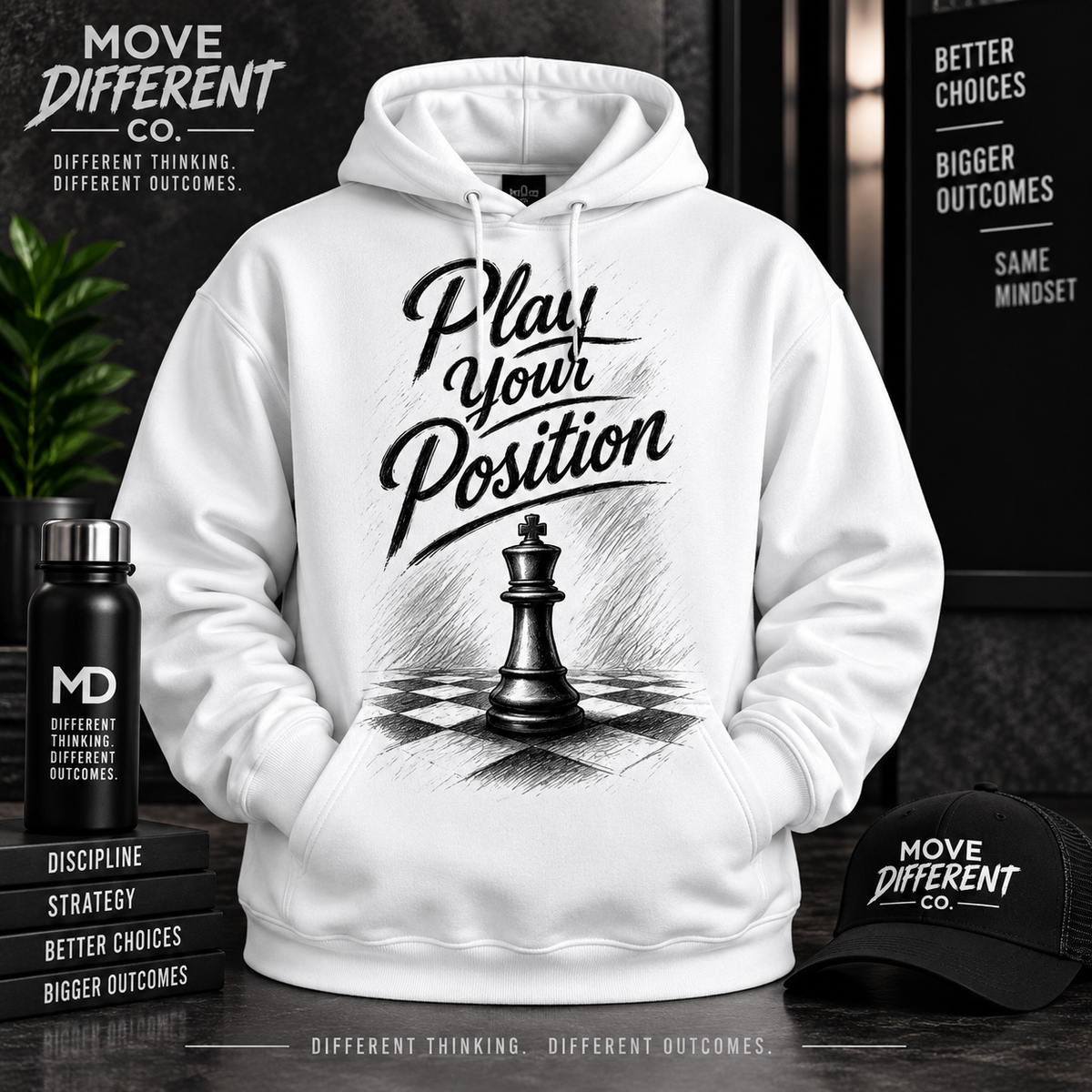 Play Your Position — King Mindset Hoodie